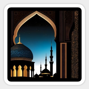 Islamic mosque art Sticker